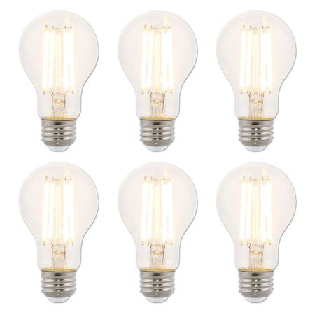 Westinghouse Bulb LED Dimmablemable 10W 120V A19 Filament 2700K Clear E26 Med Base, 6PK 5255020
